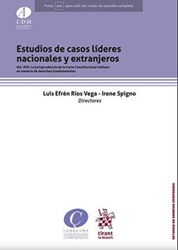 portada Estudios de Casos Líderes Nacionales y Extranjeros Vol. Xvii (Estudios de Derecho Comparado -México-)