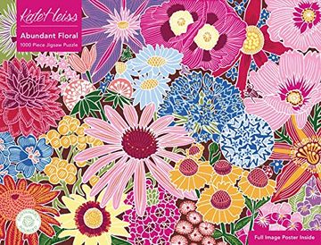 portada Adult Sustainable Jigsaw Puzzle Kate Heiss: Abundant Floral: 1000-Pieces. Ethical, Sustainable, Earth-Friendly (1000-Piece Sustainable Jigsaws) (in English)