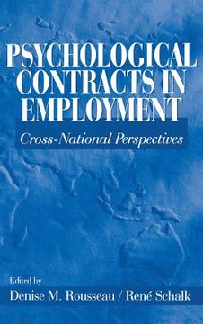 portada psychological contracts in employment: cross-national perspectives (en Inglés)