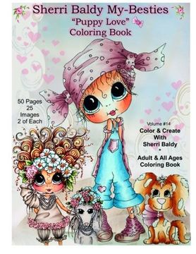 portada Sherri Baldy My Besties TM Puppy Love Coloring Book (en Inglés)