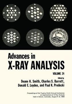 portada Advances in X-Ray Analysis: Volume 24 (en Inglés)