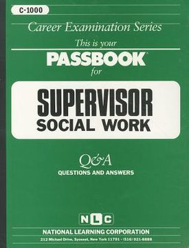 portada supervisor, social work: test preparation study guide: questions and answers (in English)
