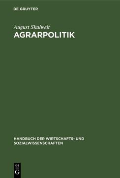 portada Agrarpolitik (en Alemán)