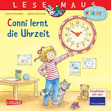 portada Lesemaus 190: Conni Lernt die Uhrzeit (en Alemán)