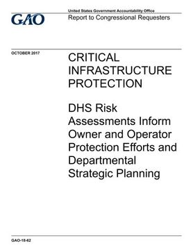portada CRITICAL INFRASTRUCTURE PROTECTION: DHS Risk Assessments Inform Owner and Operator Protection Efforts and Departmental Strategic Planning