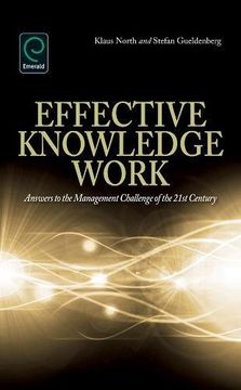 portada Effective Knowledge Work: Answers to the Management Challenge of the 21St Century (in English)