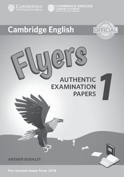 portada Cambridge English Flyers 1 for Revised Exam from 2018 Answer Booklet: Authentic Examination Papers (in English)