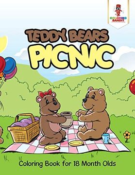 portada Teddy Bears Picnic: Coloring Book for 18 Month Olds (in English)