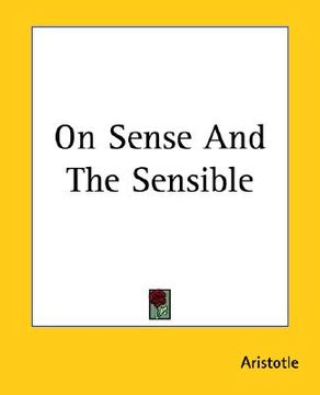portada on sense and the sensible (en Inglés)