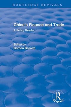 portada Reival: China's Finance and Trade: A Policy Reader (1978): A Policy Reader (Routledge Revivals) (en Inglés)