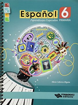 portada Español 6 Aprendizajes Esperados. Primaria