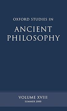 portada Oxford Studies in Ancient Philosophy: Volume Xviii (en Inglés)