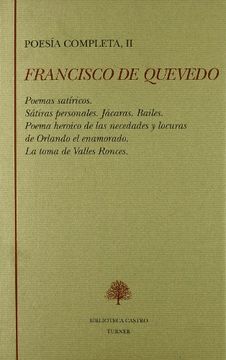 portada Poesia completas II (Francisco de quevedo) (in Spanish)