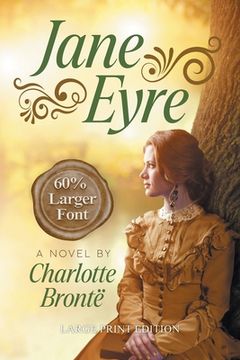 portada Jane Eyre (LARGE PRINT, Extended Biography): Large Print Edition (in English)