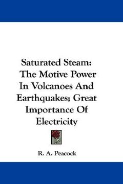 portada saturated steam: the motive power in volcanoes and earthquakes; great importance of electricity (en Inglés)