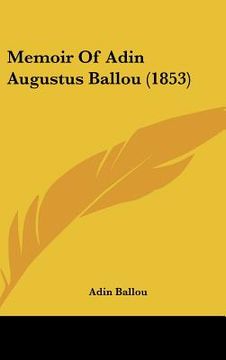 portada memoir of adin augustus ballou (1853) (en Inglés)
