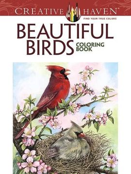 portada Creative Haven Beautiful Birds Coloring Book (in English)
