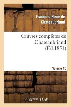 portada Oeuvres Complètes de Chateaubriand. Volume 15 (in French)