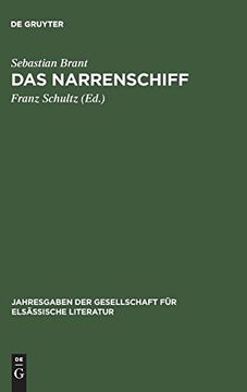 portada Das Narrenschiff (Jahresgaben der Gesellschaft fur Elsassische Literatur) (en Alemán)