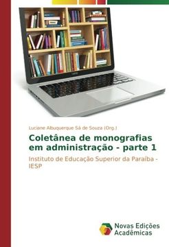 portada Coletânea de monografias em administração - parte 1: Instituto de Educação Superior da Paraíba - IESP (Portuguese Edition)