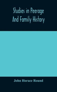 portada Studies in peerage and family history (en Inglés)