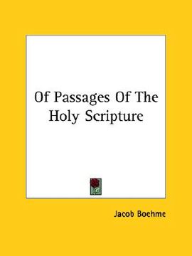 portada of passages of the holy scripture (in English)