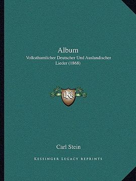 portada Album: Volksthumlicher Deutscher Und Auslandischer Lieder (1868) (en Alemán)