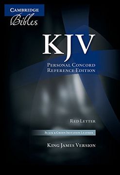 portada Kjv Personal Concord Reference Bible, red Letter, Black and Green Two-Tone Imitation Leather Kj462: Xr (en Inglés)