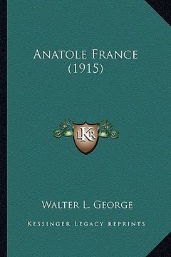 portada anatole france (1915) (en Inglés)