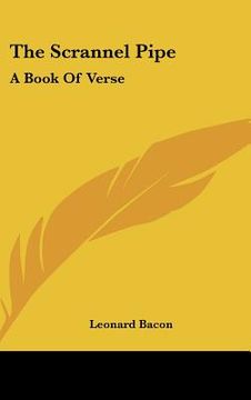 portada the scrannel pipe: a book of verse (en Inglés)