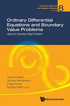 portada Ordinary Differential Equations and Boundary Value Problems - Volume ii: Boundary Value Problems 8 (Trends in Abstract and Applied Analysis) (en Inglés)
