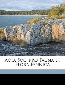 portada acta soc. pro fauna et flora fennica volume 4 (en Inglés)