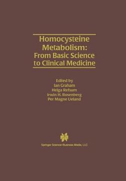 portada Homocysteine Metabolism: From Basic Science to Clinical Medicine (in English)