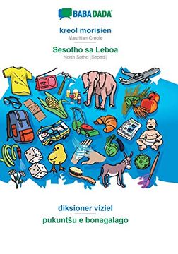 portada Babadada, Kreol Morisien - Sesotho sa Leboa, Diksioner Viziel - Pukuntšu e Bonagalago: Mauritian Creole - North Sotho (Sepedi), Visual Dictionary 