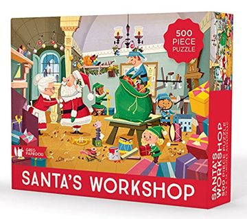 portada Paprocki 500-Piece Puzzle: Santa'S Workshop Puzzle (en Inglés)