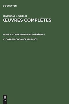 portada Correspondance 1803-1805 (en Francés)
