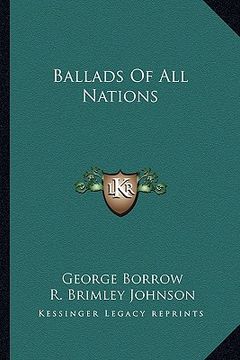 portada ballads of all nations (en Inglés)