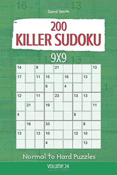 portada Killer Sudoku - 200 Normal to Hard Puzzles 9x9 Vol. 24 (en Inglés)