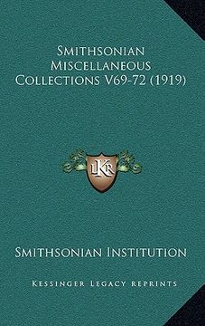 portada smithsonian miscellaneous collections v69-72 (1919)