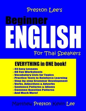portada Preston Lee's Beginner English For Thai Speakers (in English)