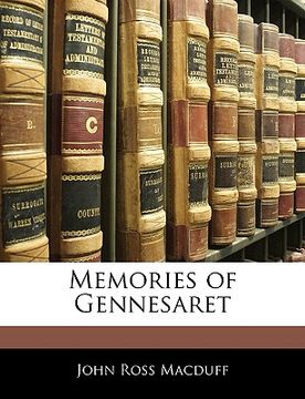 portada memories of gennesaret (en Inglés)
