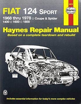 portada Fiat 124 Sport 1968 Thru 1978: Coupe & Spider: 1400: 1600: 1800 (in English)