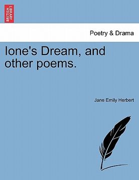 portada ione's dream, and other poems. (en Inglés)
