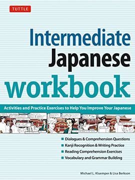 portada Intermediate Japanese Workbook: Your Pathway to Dynamic Language Acquisition [Idioma Inglés] (in English)