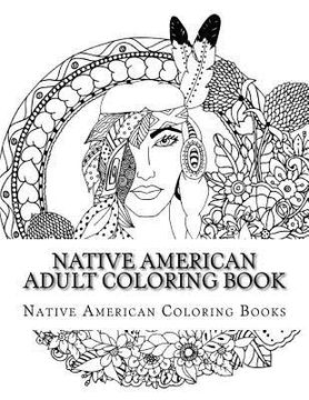 portada Native American Adult Coloring Book (en Inglés)