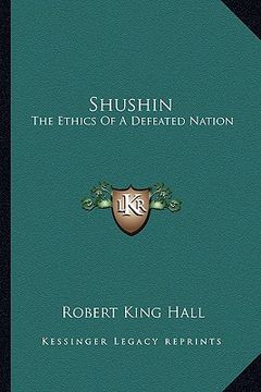 portada shushin: the ethics of a defeated nation (en Inglés)