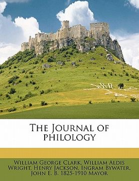 portada the journal of philology volume 31 (in English)
