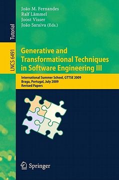 portada generative and transformational techniques in software engineering iii