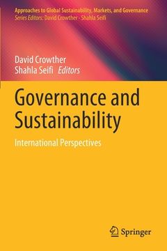 portada Governance and Sustainability: International Perspectives (en Inglés)