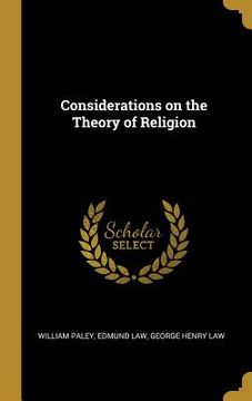 portada Considerations on the Theory of Religion (en Inglés)